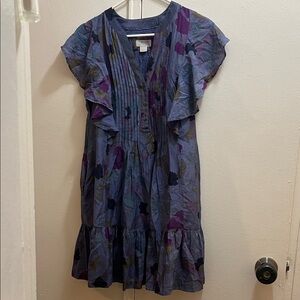 Maeve by Anthropologie Ruffle Sleeve Dress Size Small